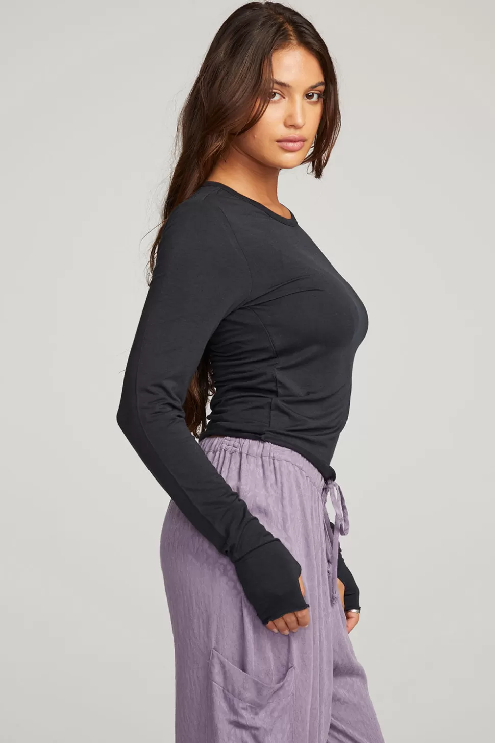 Chaser Brand Moonlight Licorice Long Sleeve Discount