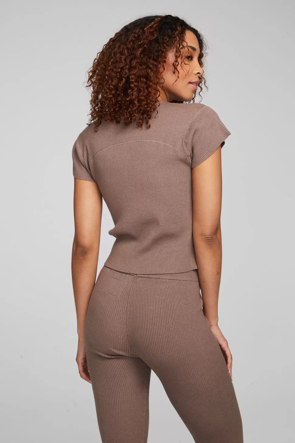 Chaser Brand Nahal Deep Taupe Tee Outlet