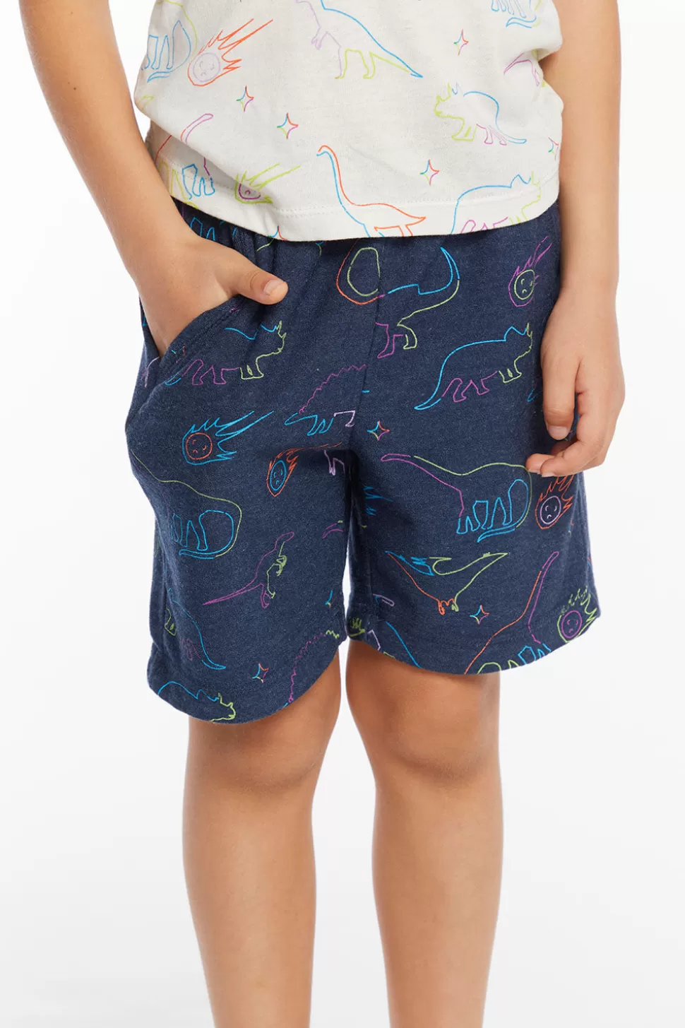 Chaser Brand Neon Dinos Boys Shorts Sale