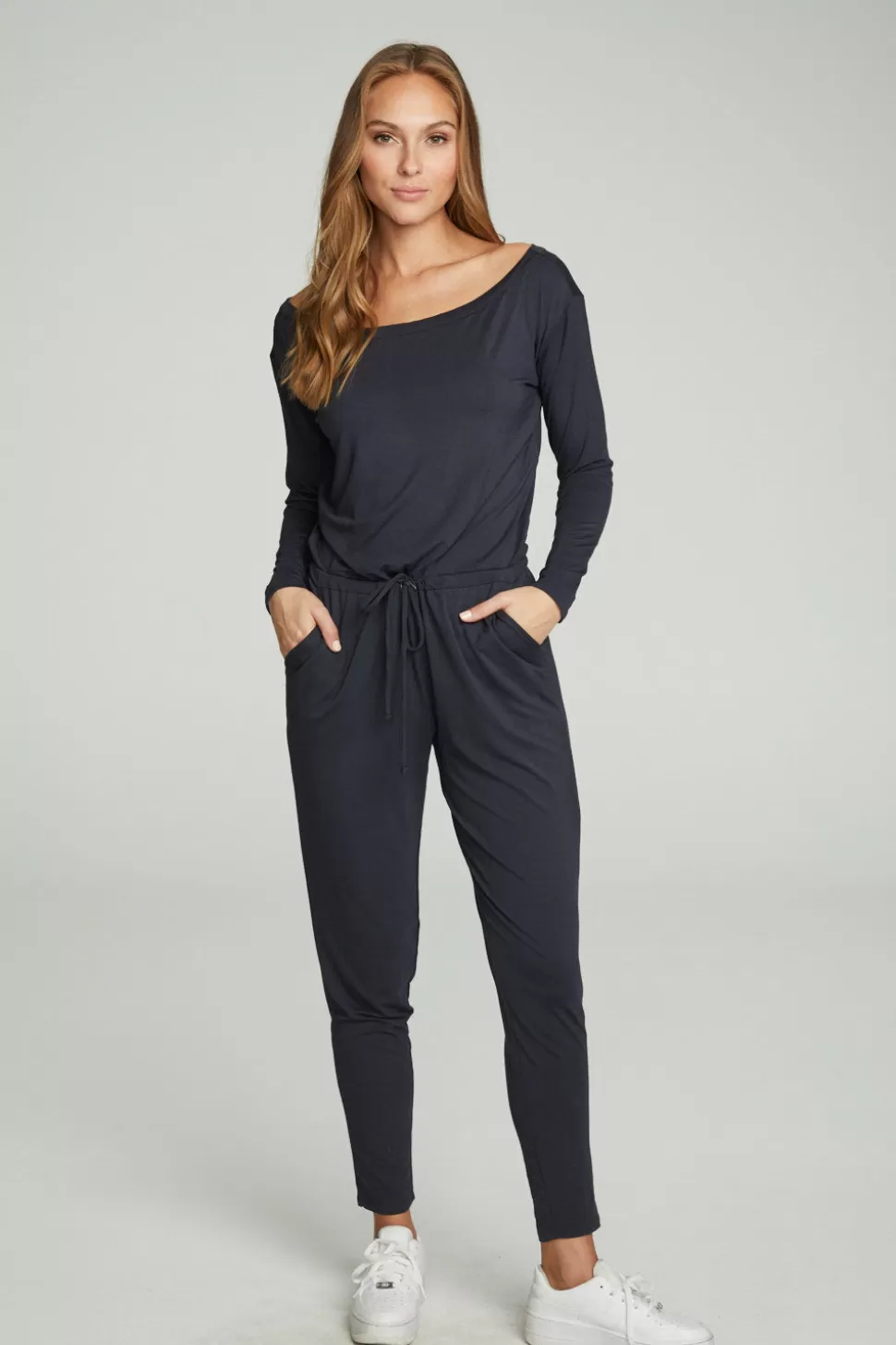 Chaser Brand Off The Shoulder Long Sleeve Jumpsuit Online