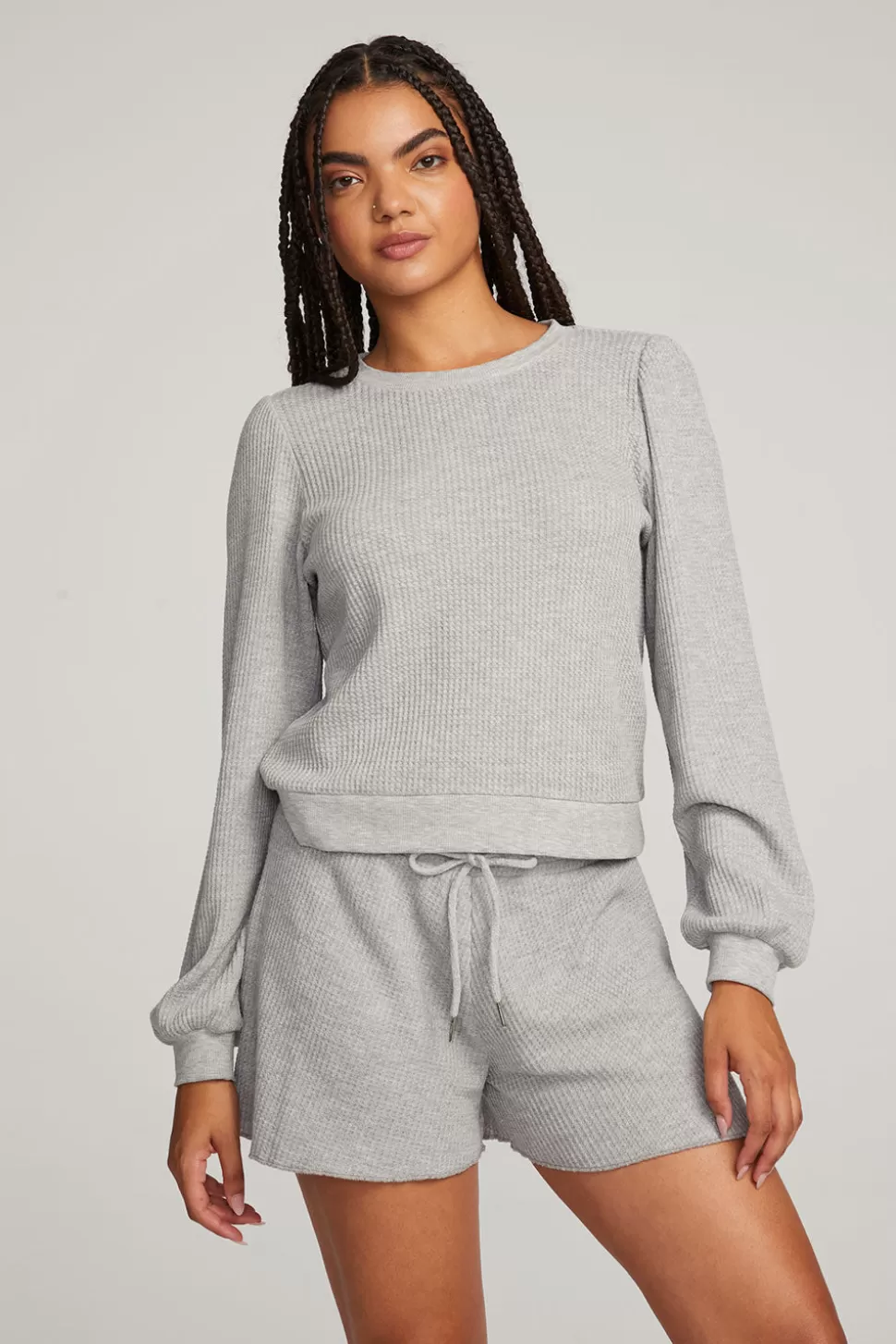 Chaser Brand Owlsey Grey Marl Pullover Clearance