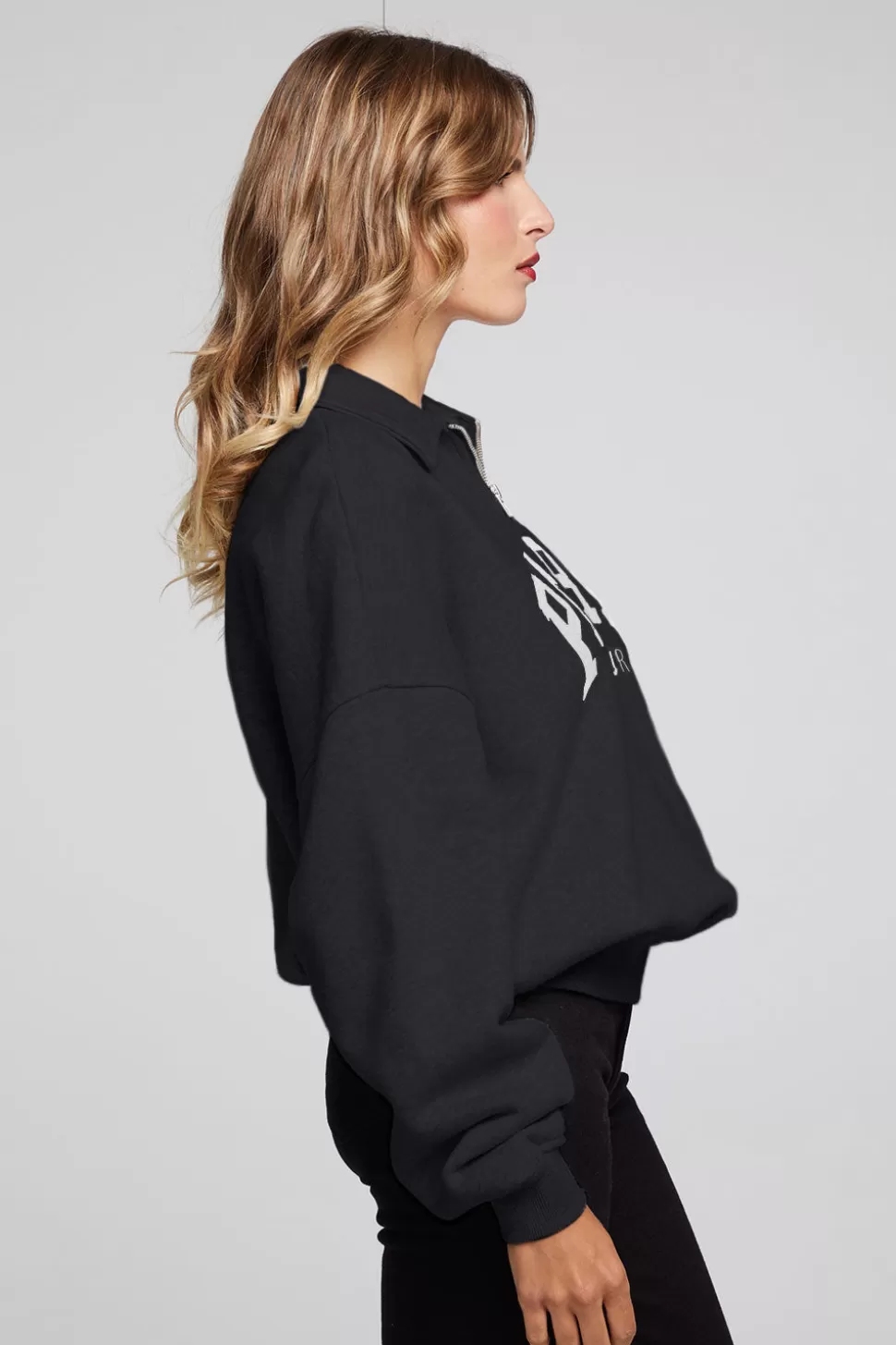 Chaser Brand Paris L'Amour Black Long Sleeve Fashion