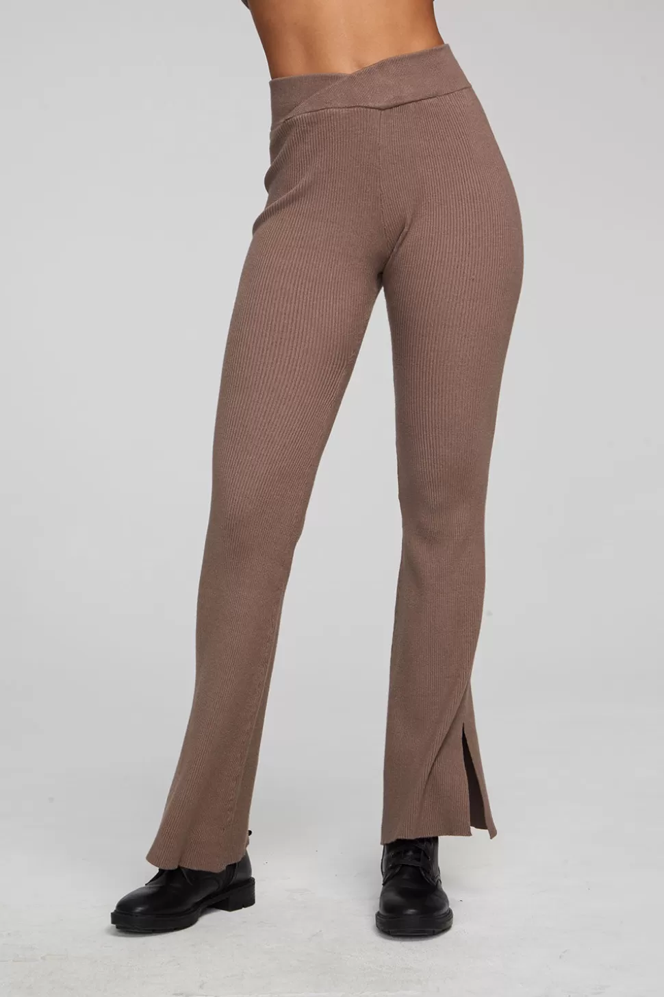 Chaser Brand Party Deep Taupe Flare Bottoms Cheap