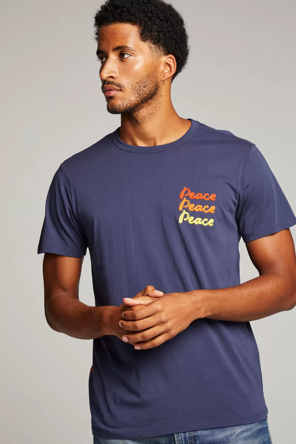 Chaser Brand Peace Script Mens Tee Fashion