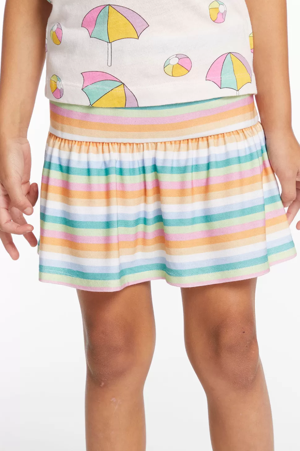 Chaser Brand Peplum Sunshine Stripe Girls Skort Fashion