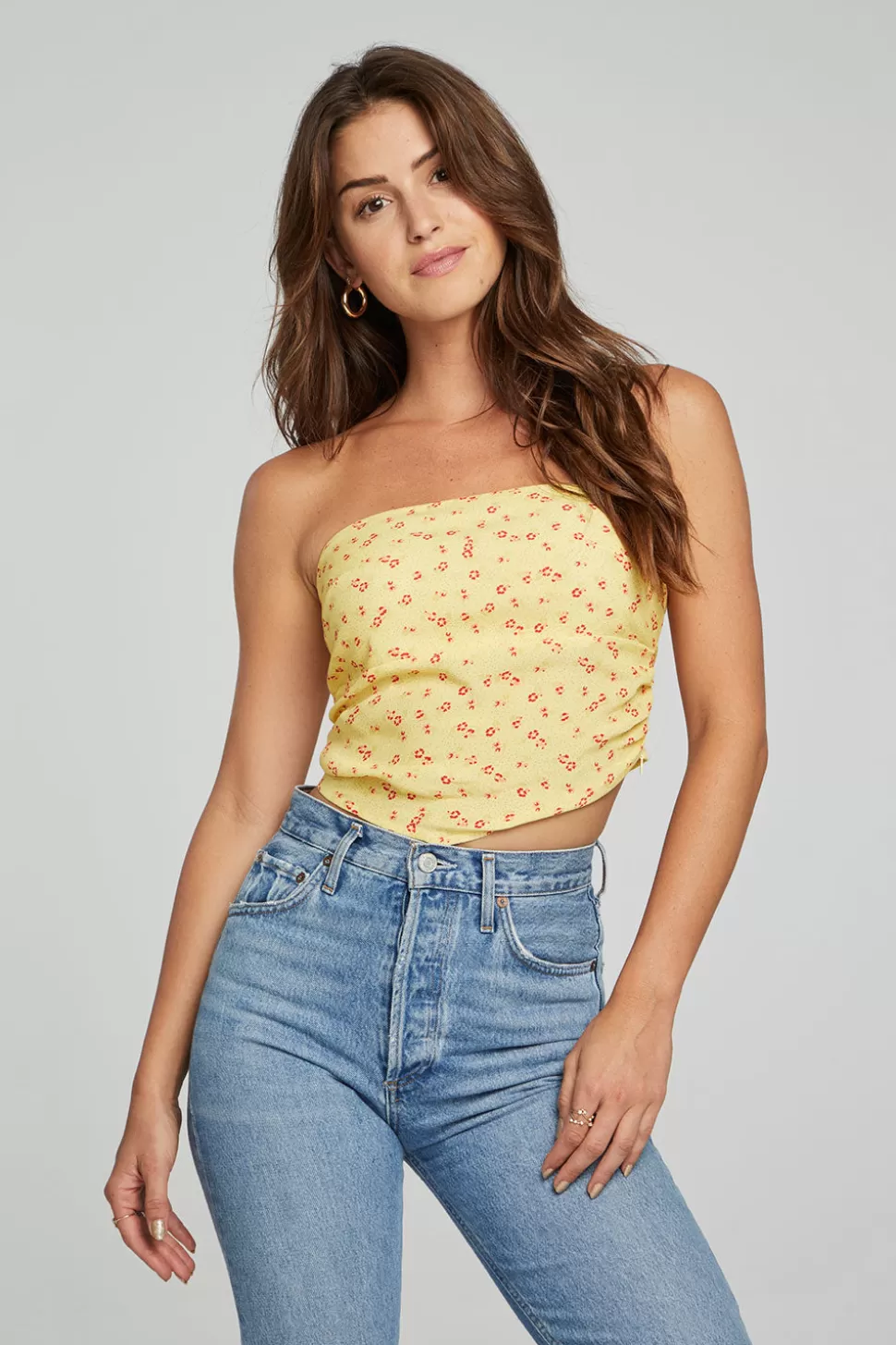 Chaser Brand Pier Crop Top - Anise Flower Online