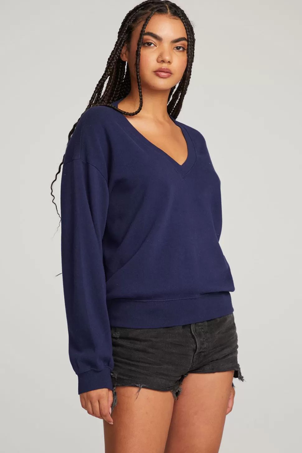 Chaser Brand Poppy Sapphire Pullover Store