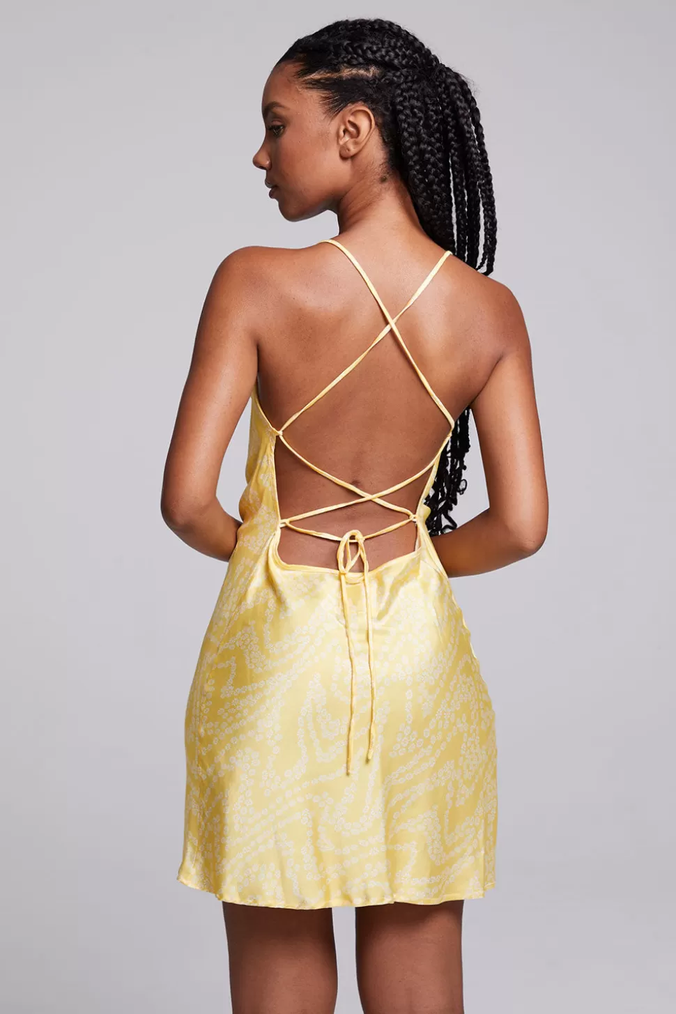 Chaser Brand Positano Lemon Zest Slip Dress Clearance