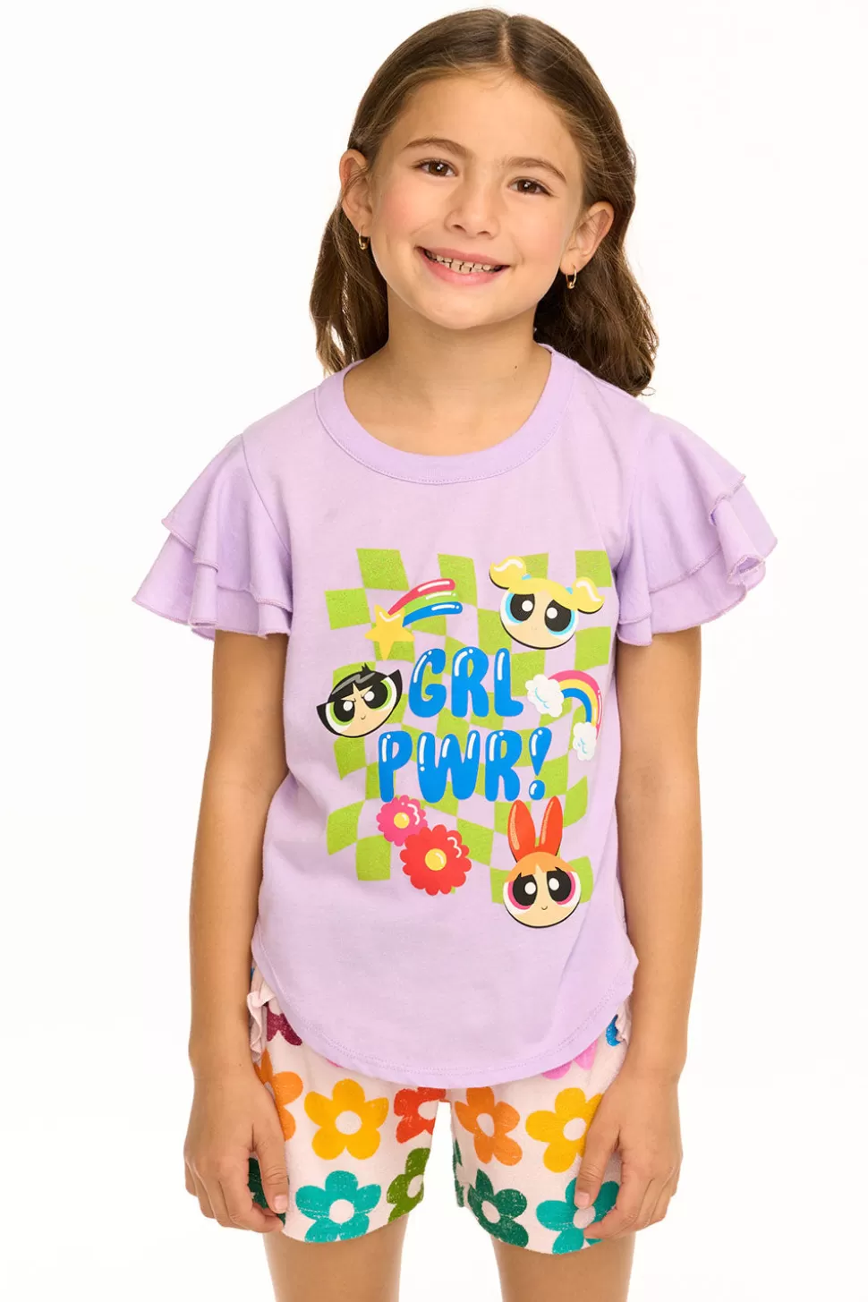 Chaser Brand Powderpuff Girls - Girl Power Flutter Sleeve Tee Clearance