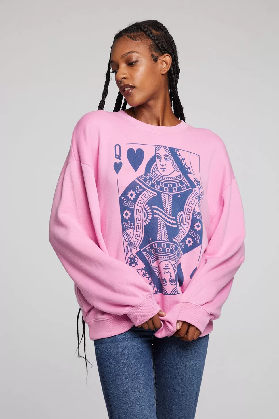 Chaser Brand Queen Of Hearts Pullover Online