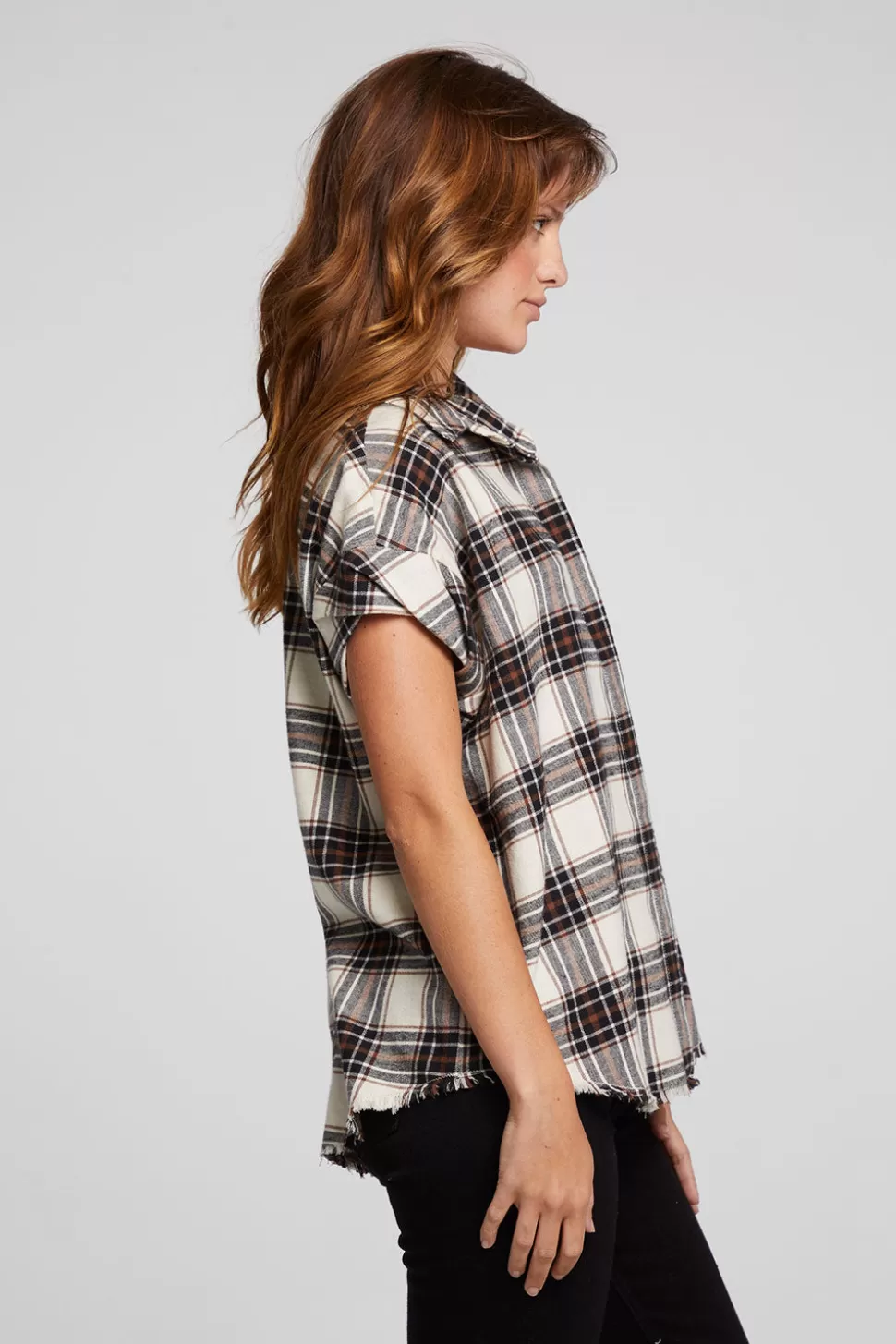 Chaser Brand Rhythm Americana Plaid Button Down Best