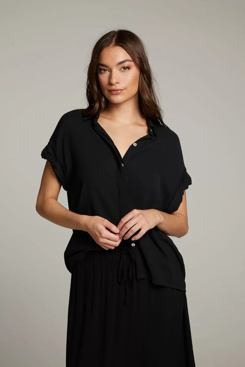 Chaser Brand Rhythmm Licorice Button Down Fashion