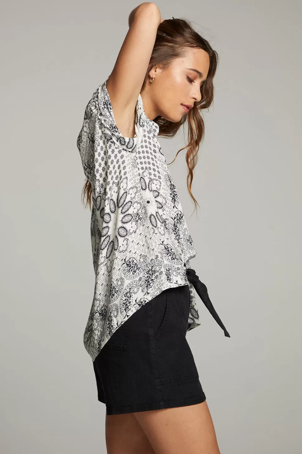 Chaser Brand Rhythmm Paisley Bandana Button Down Clearance