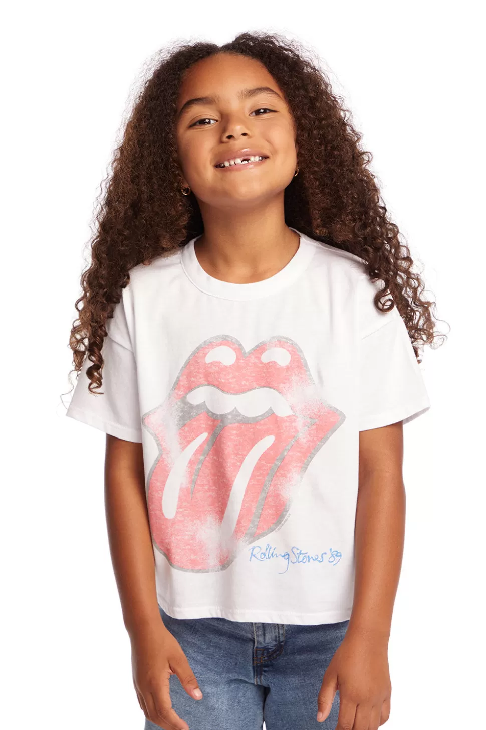 Chaser Brand Rolling Stones Classic Logo Girls Tee Cheap