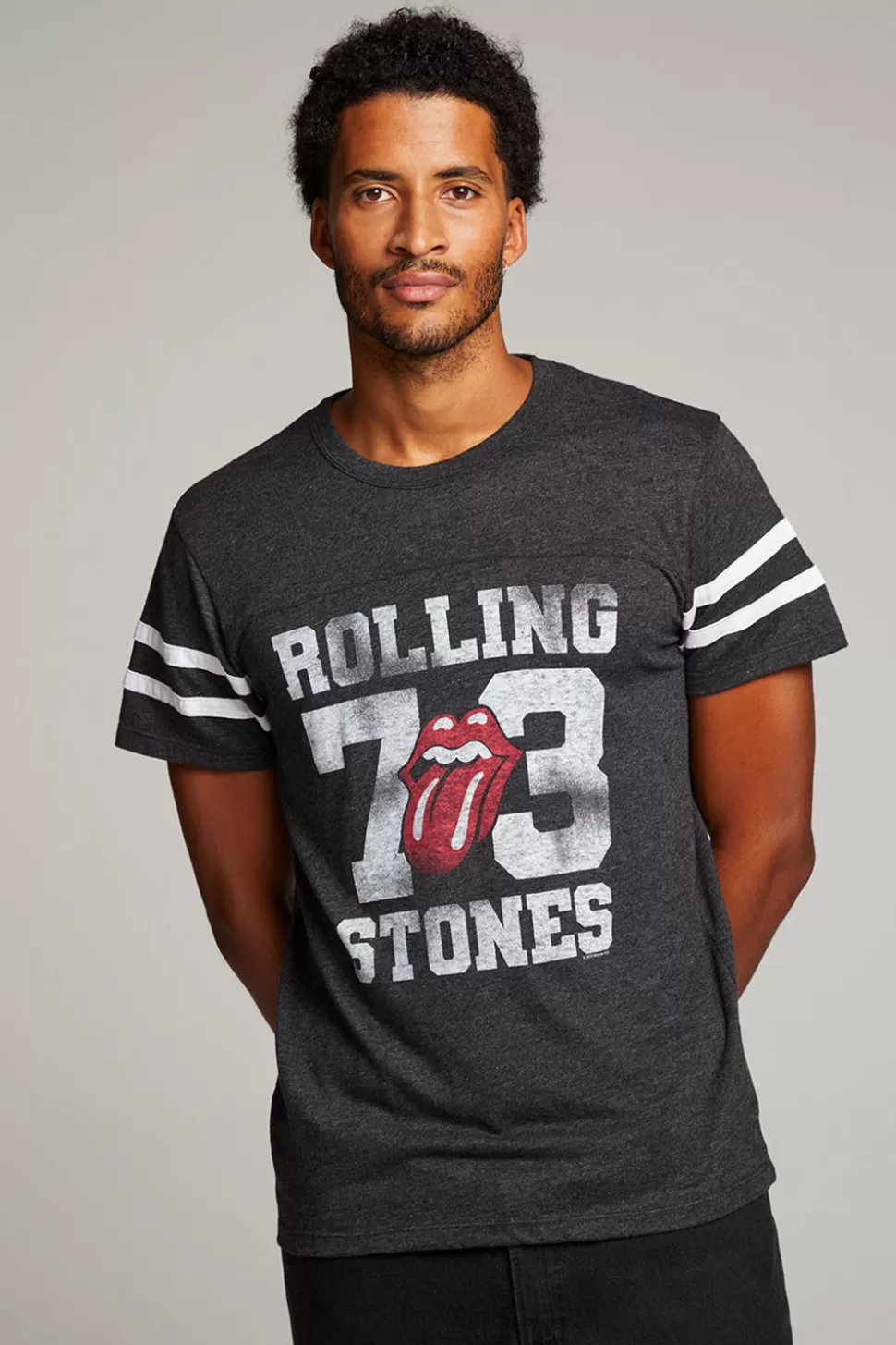 Chaser Brand Rolling Stones Logo 1973 Mens Tee Discount