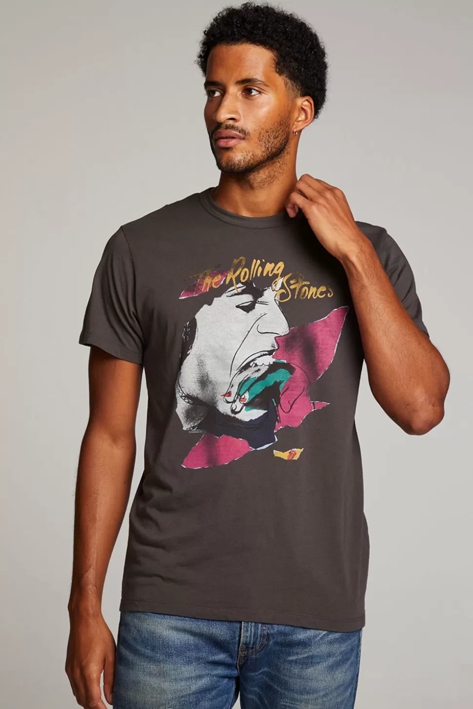 Chaser Brand Rolling Stones Love You Live Mens Tee Sale