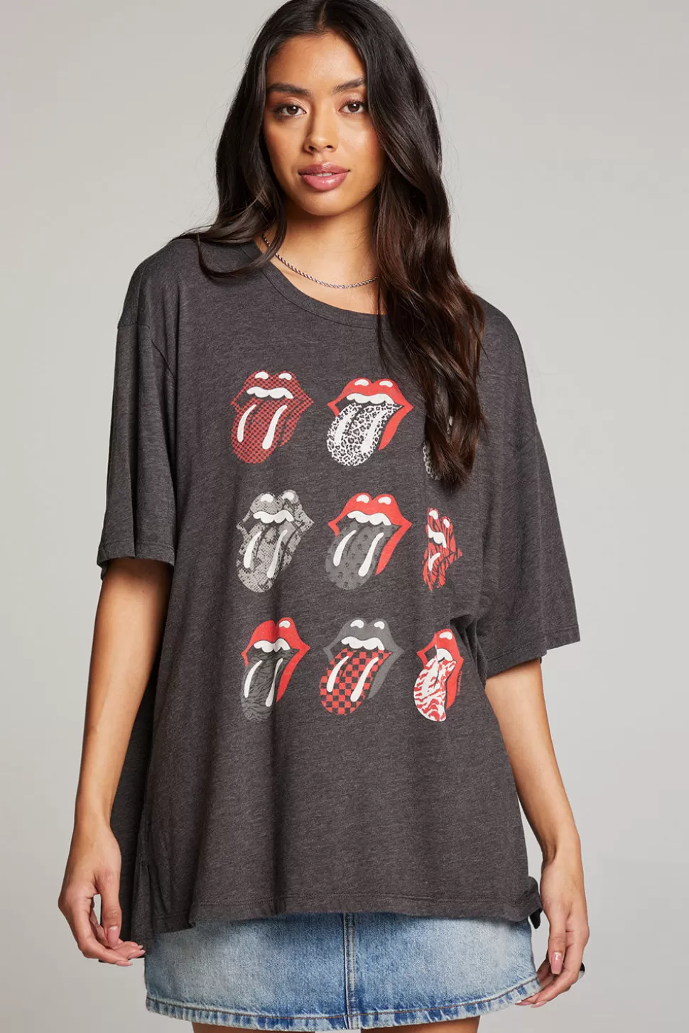 Chaser Brand Rolling Stones Multi Logo One Size Tee Store