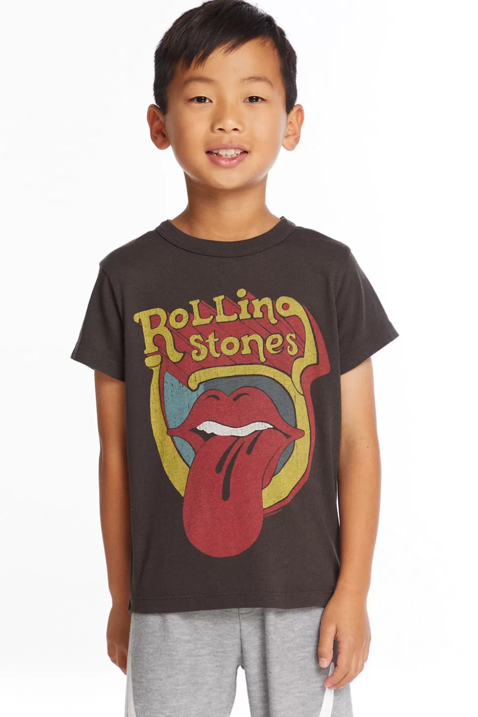 Chaser Brand Rolling Stones Retro Logo Boys Tee Online