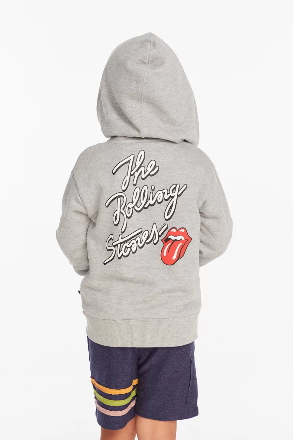 Chaser Brand Rolling Stones Script Logo Boys Zip-up Hoodie Fashion