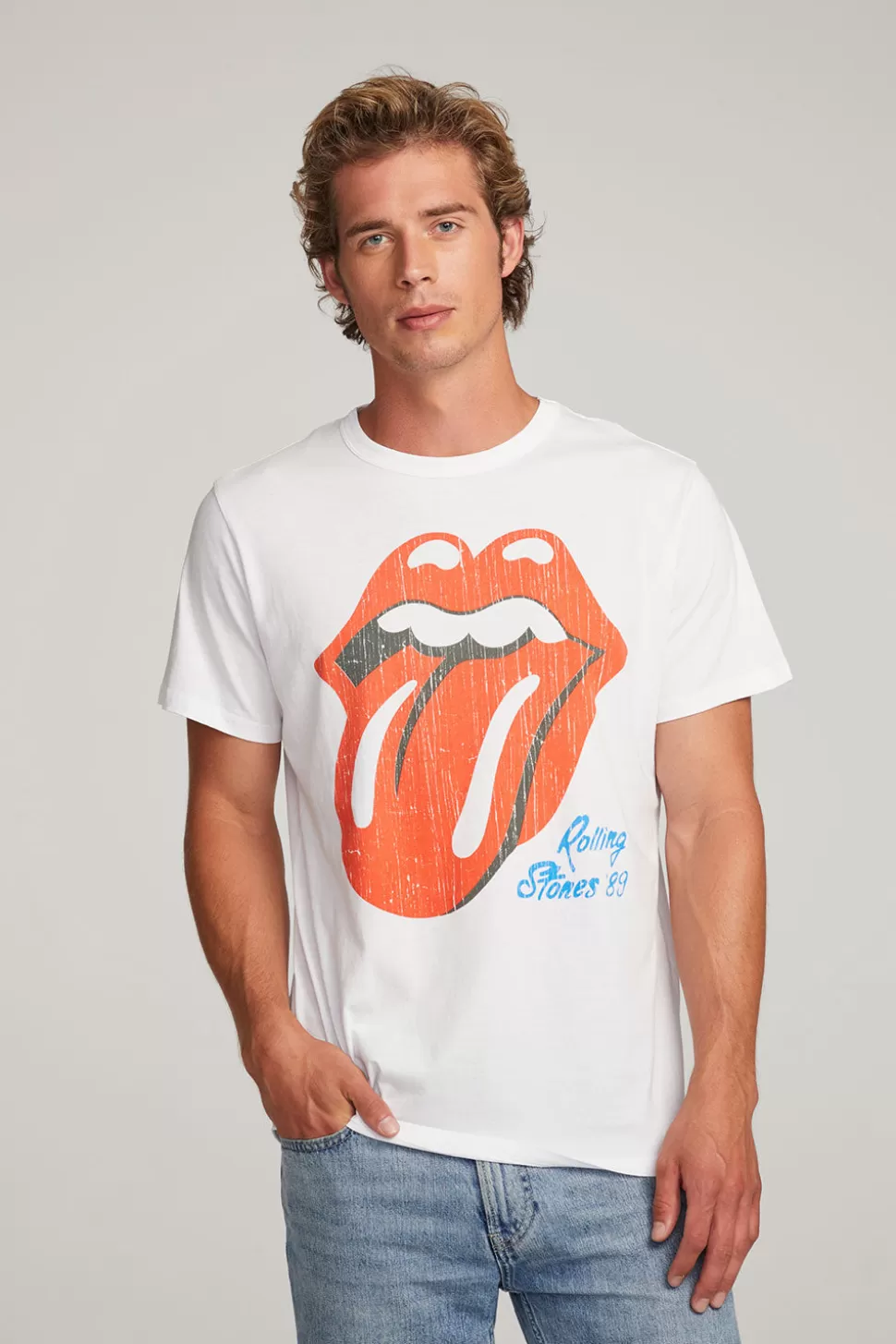 Chaser Brand Rolling Stones Steel Wheels Tour Mens Tee Best