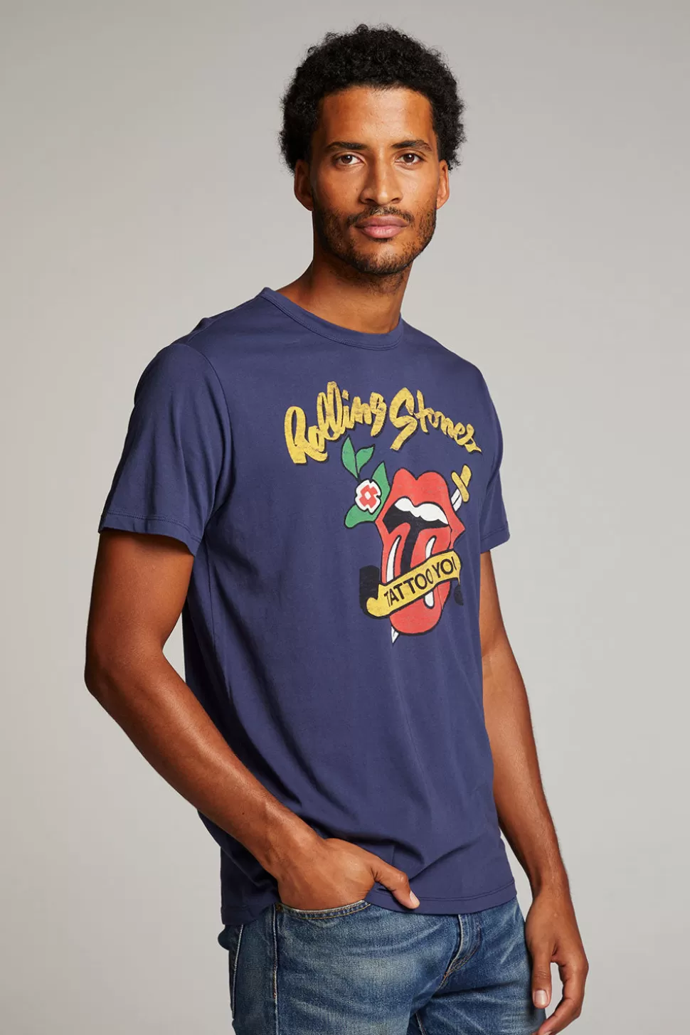 Chaser Brand Rolling Stones Tattoo You Mens Tee Online