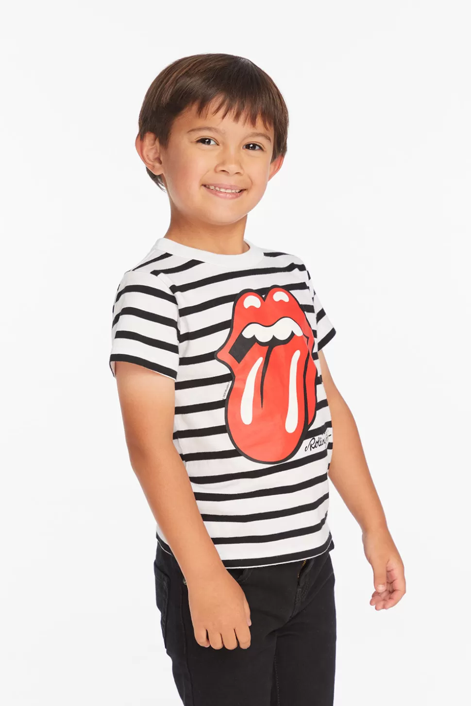 Chaser Brand Rolling Stones Tongue Logo Boys Tee Clearance