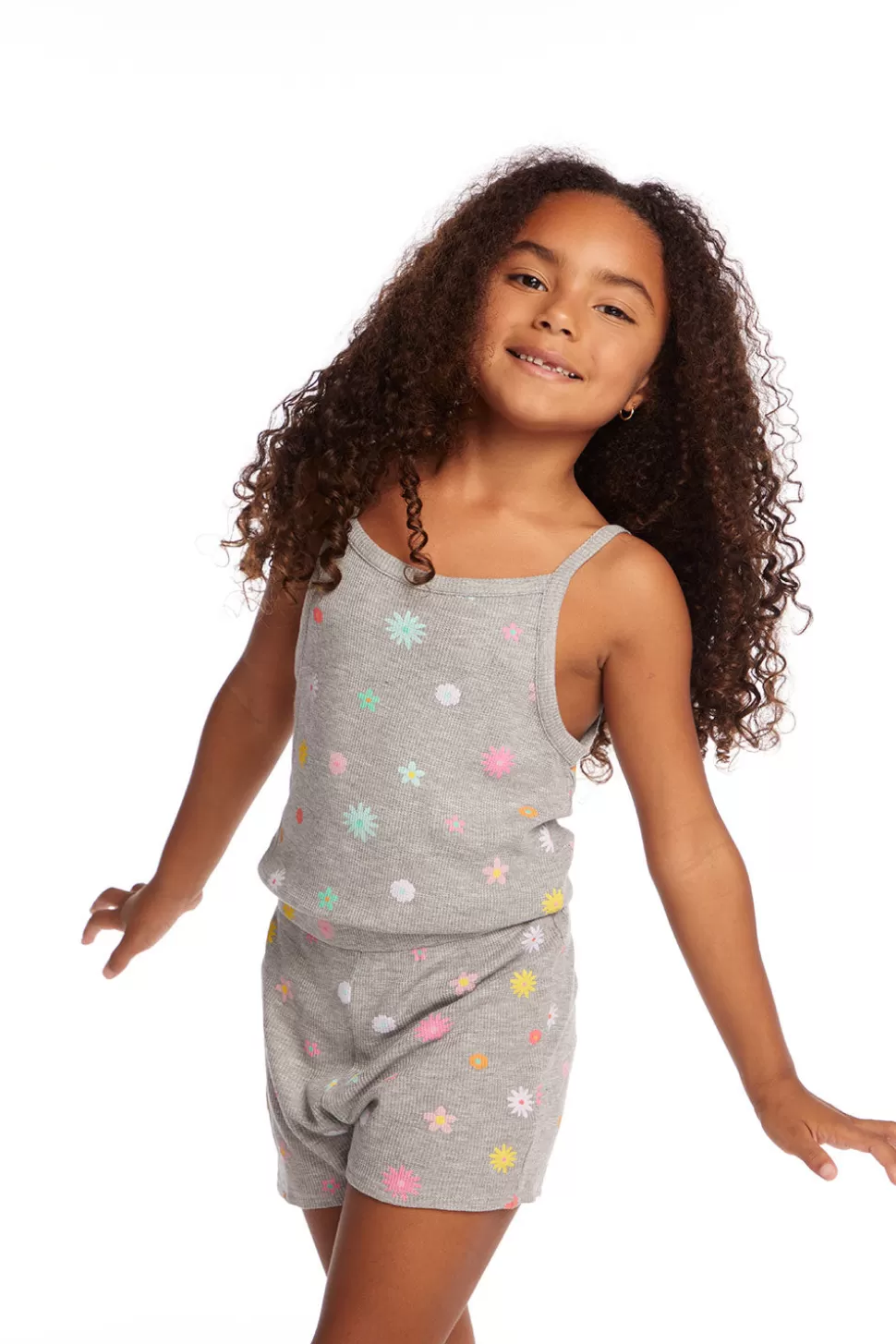 Chaser Brand Rosa Embroidered Flower Girls Romper Flash Sale