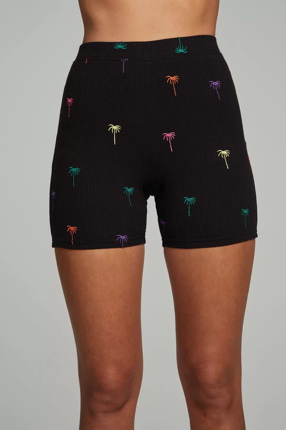 Chaser Brand Ryder Bike Shorts - Palm Print Flash Sale