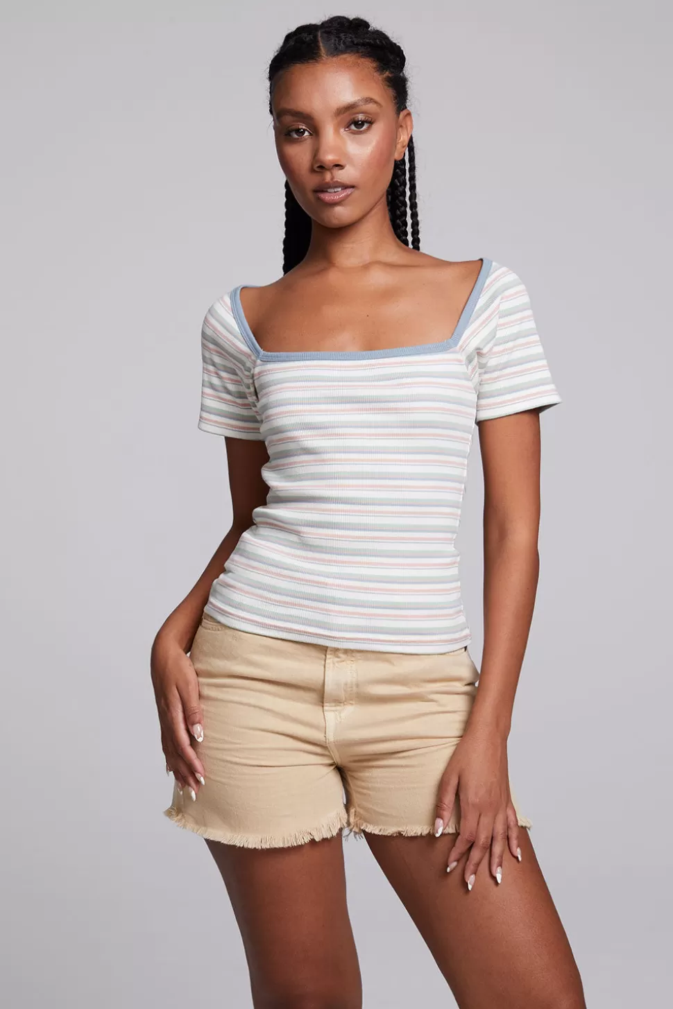 Chaser Brand Sambuco Como Stripe Tee Outlet