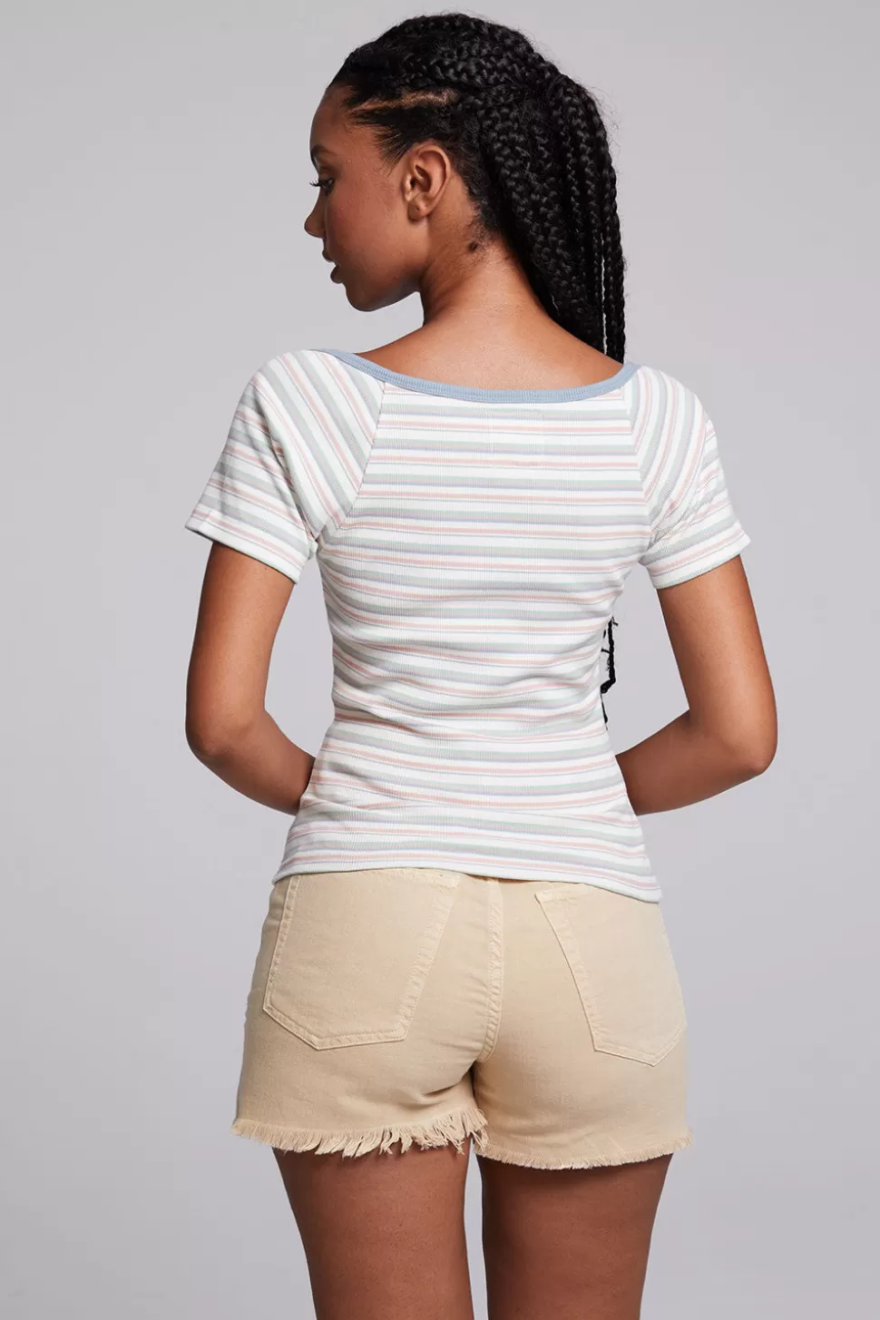 Chaser Brand Sambuco Como Stripe Tee Outlet