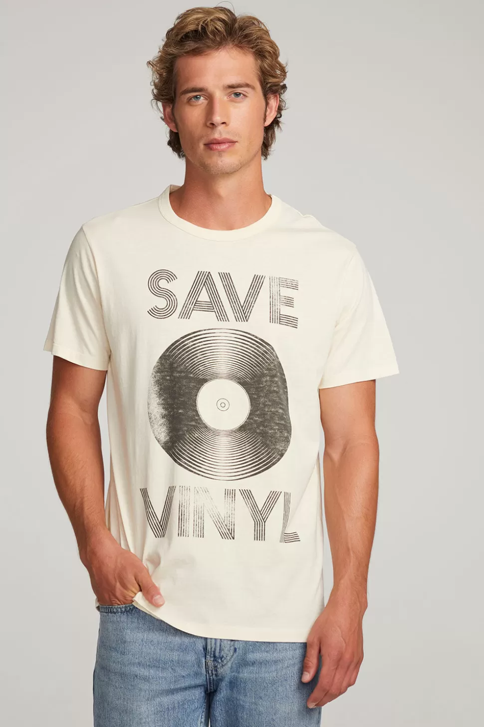 Chaser Brand Save Vinyl Mens Tee Fashion