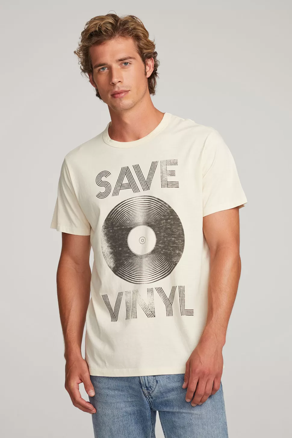 Chaser Brand Save Vinyl Mens Tee Fashion