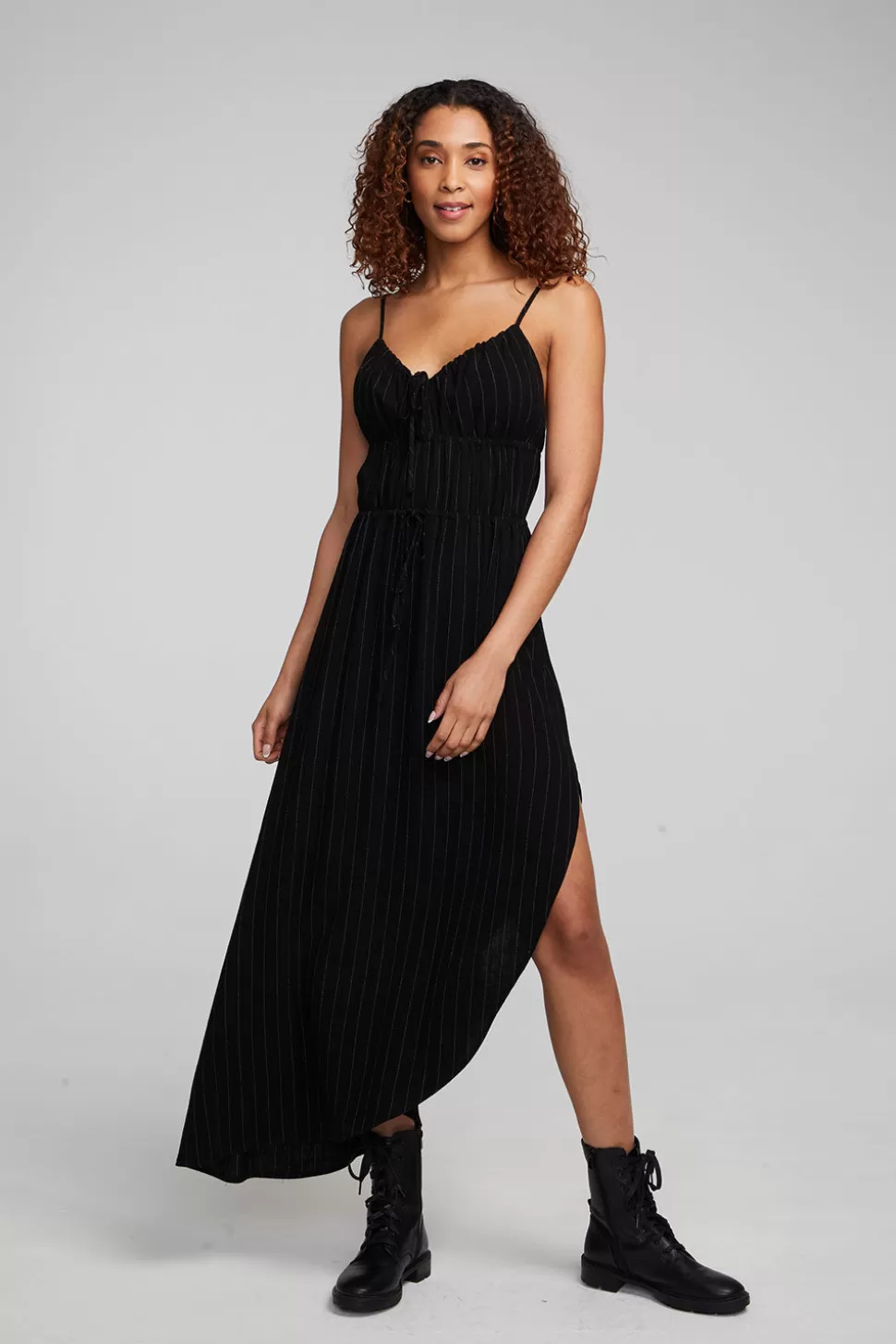 Chaser Brand Shirley Beverly Pinstripe Slip Dress Hot