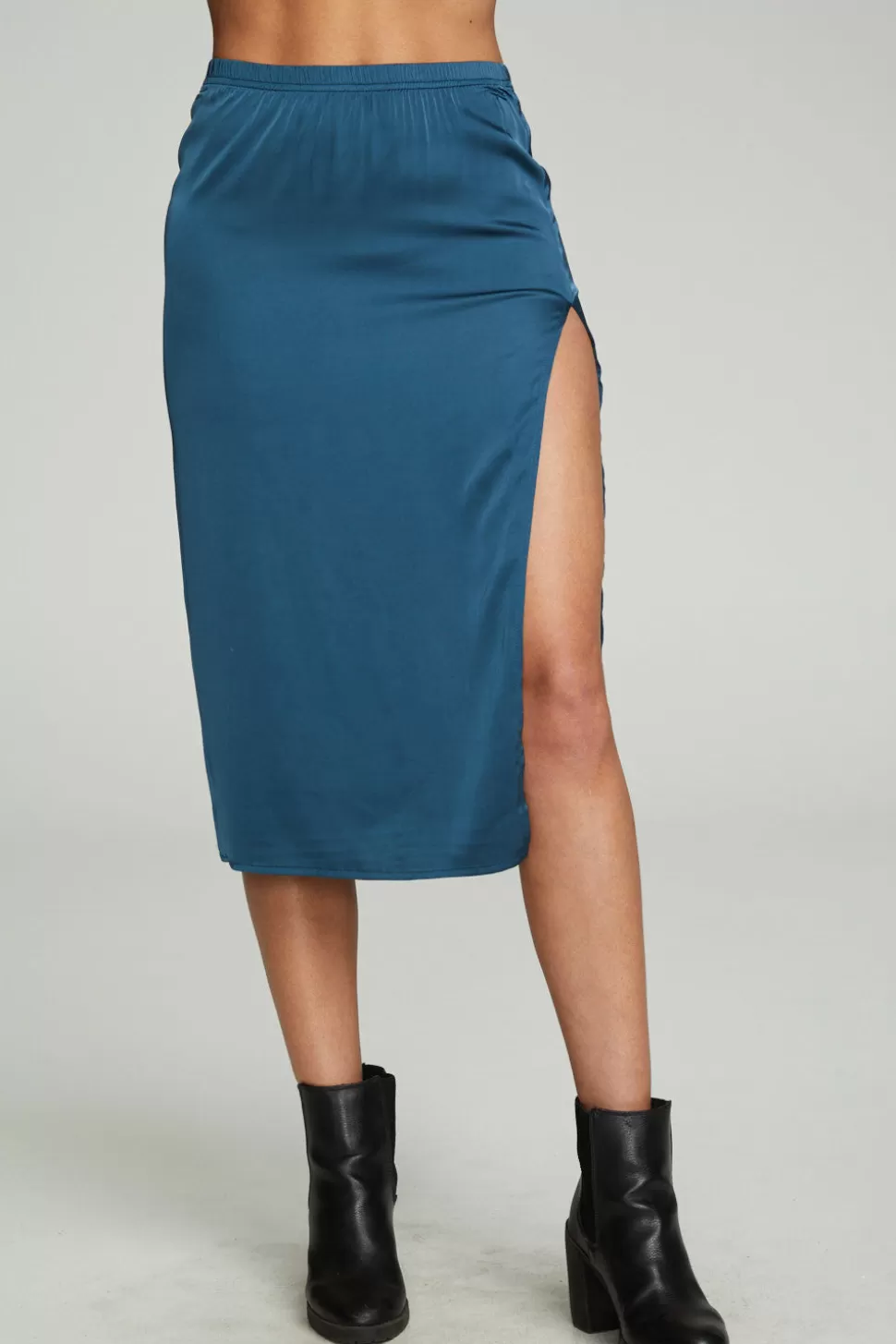 Chaser Brand Side Slit Midi Skirt Outlet