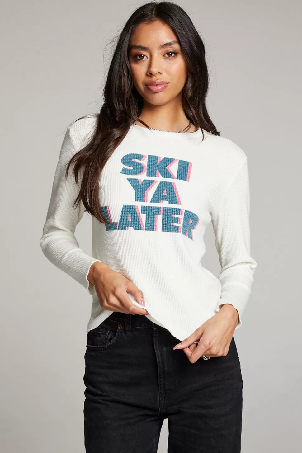 Chaser Brand Ski Ya Later Long Sleeve Clearance