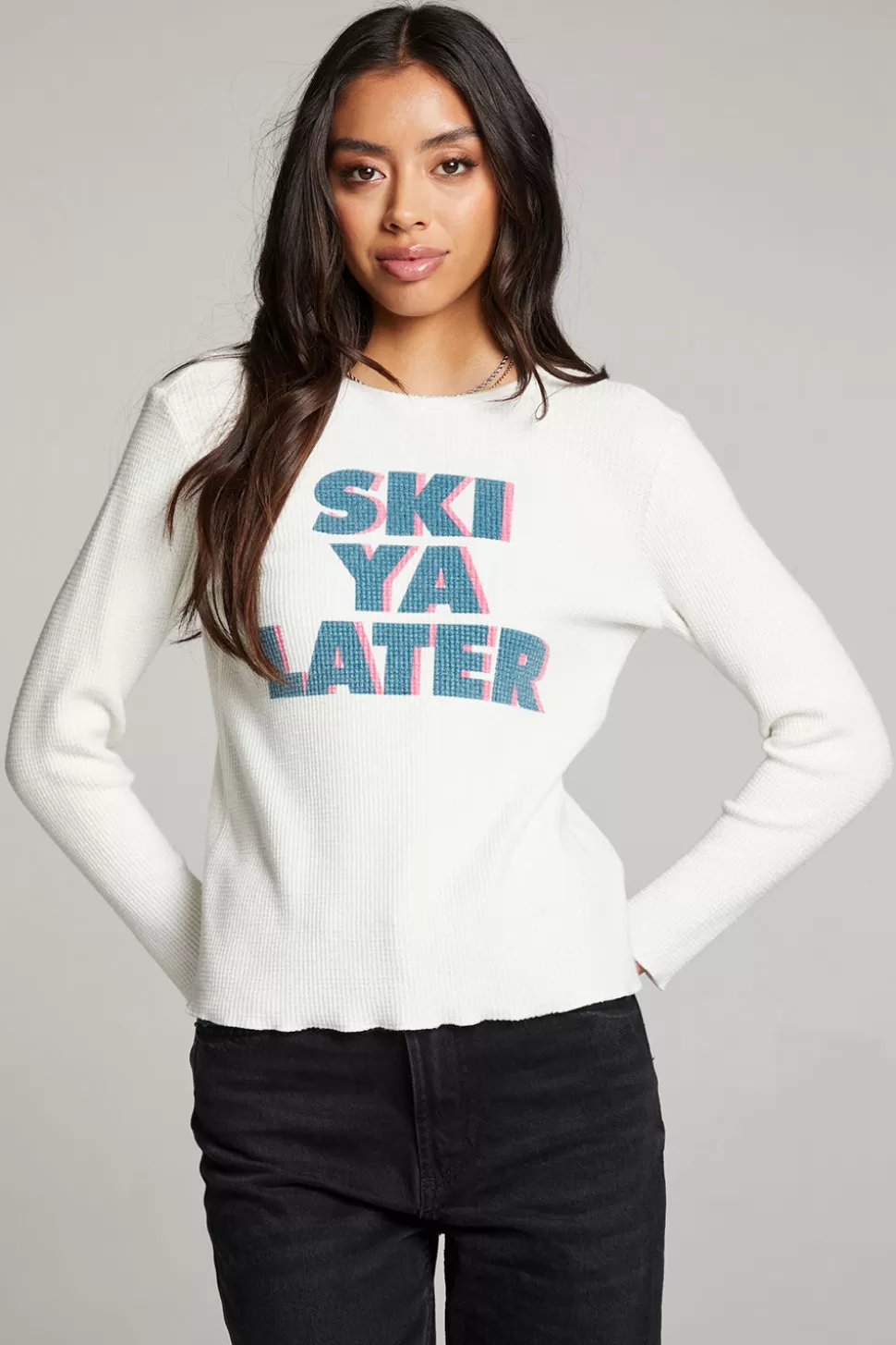 Chaser Brand Ski Ya Later Long Sleeve Clearance