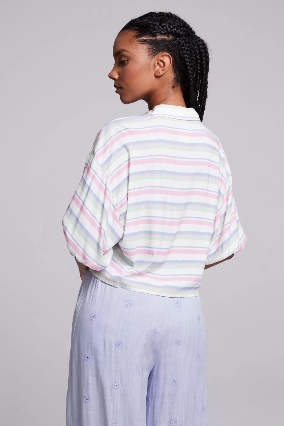 Chaser Brand Sofia Positano Stripe Blouse Cheap