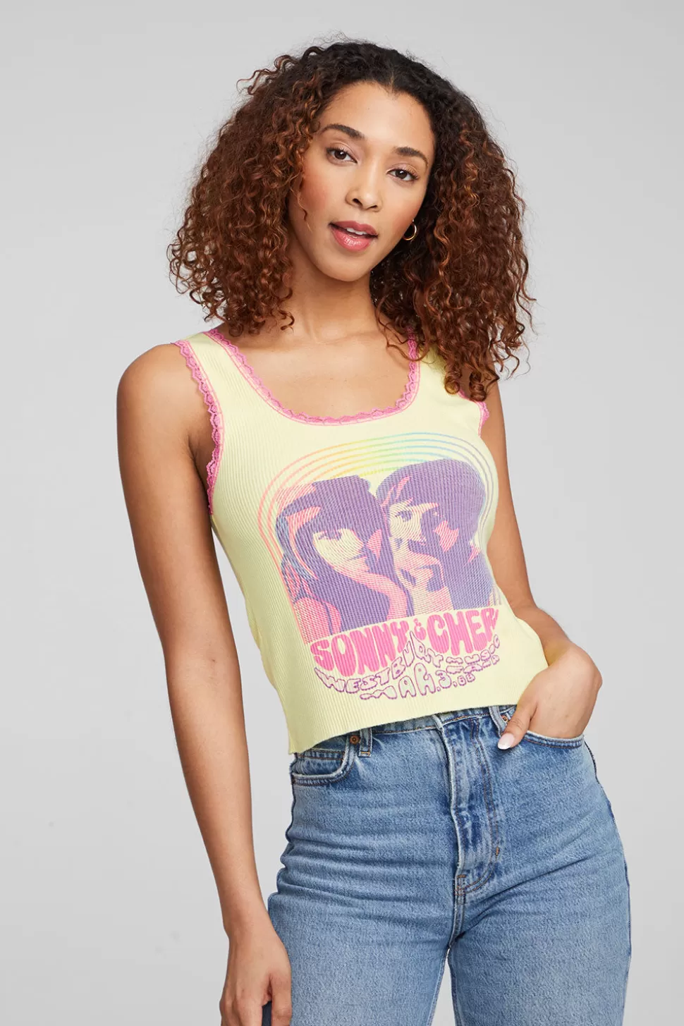 Chaser Brand Sonny & Cher "Westbury Music Fair" Tank Top Best