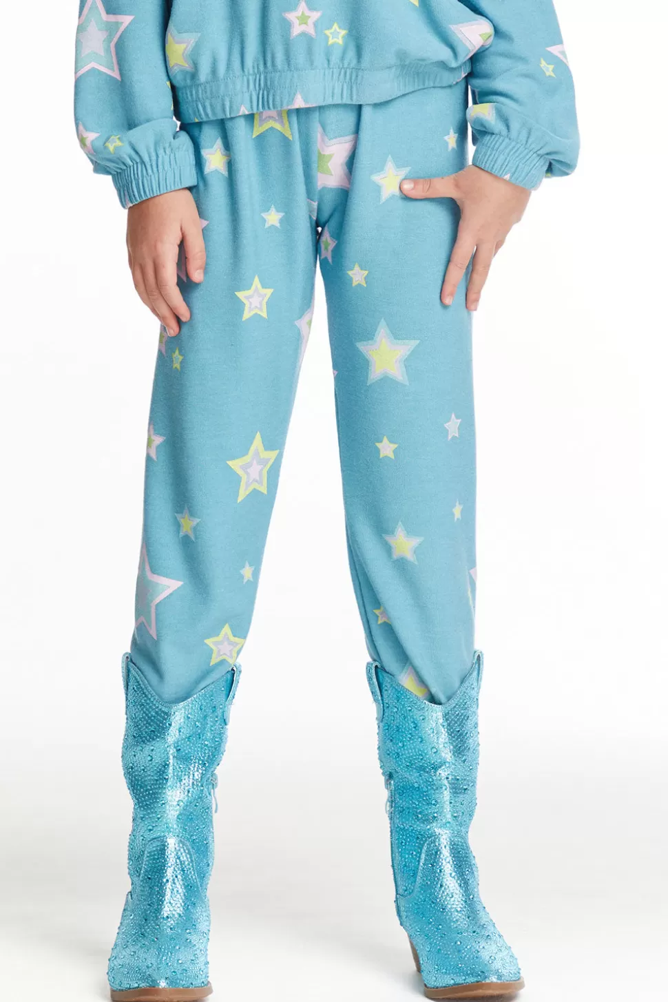 Chaser Brand Star Child Girls Cozy Knit Sweatpant Flash Sale