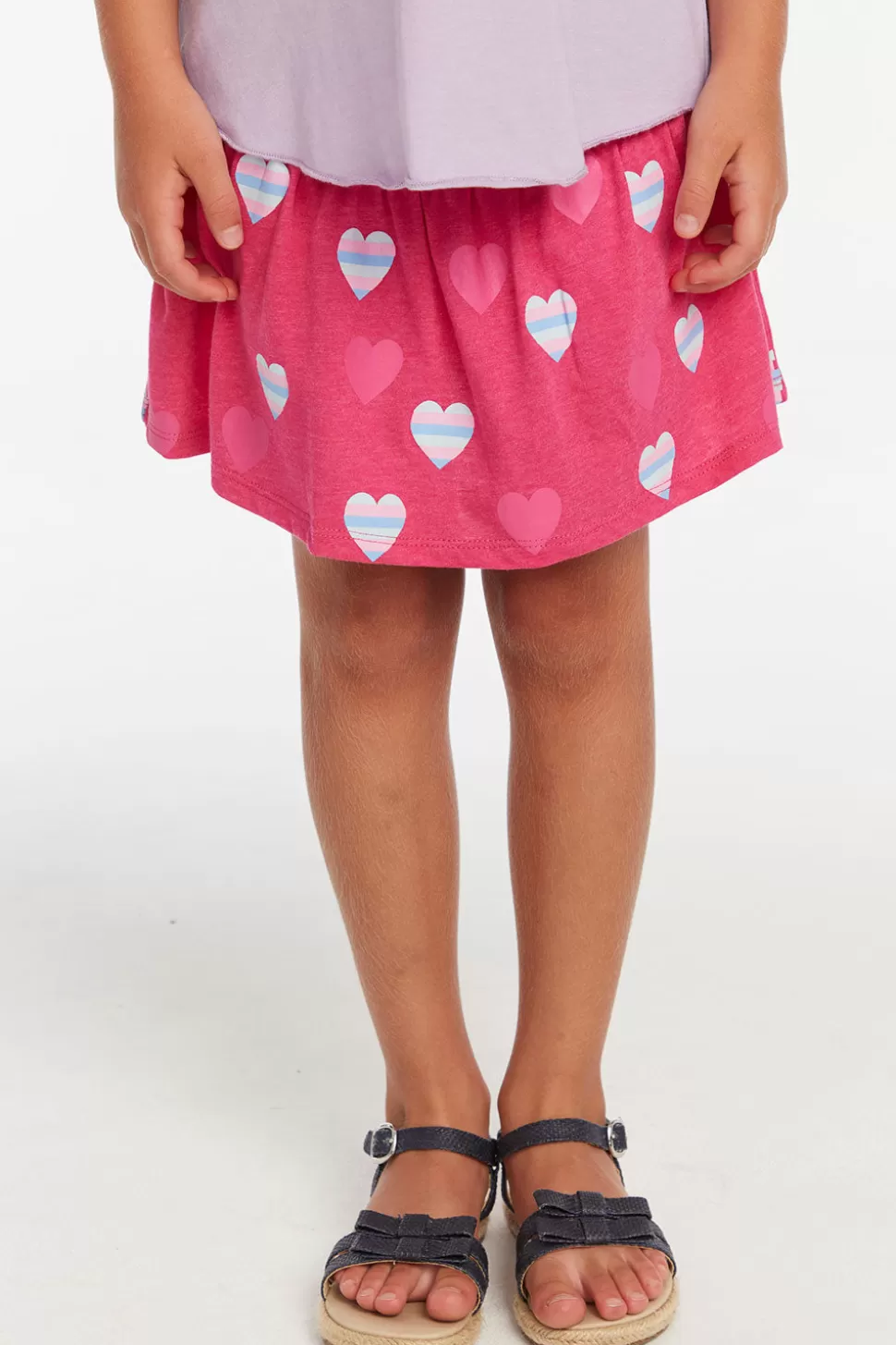 Chaser Brand Stripe Hearts Girls Skort Clearance