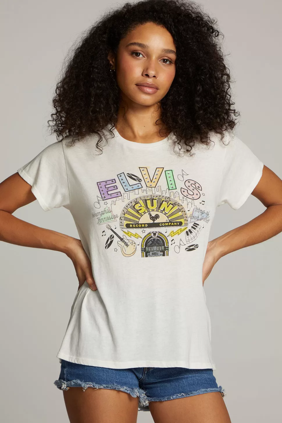 Chaser Brand Sun Records Memphis Collage Tee Clearance