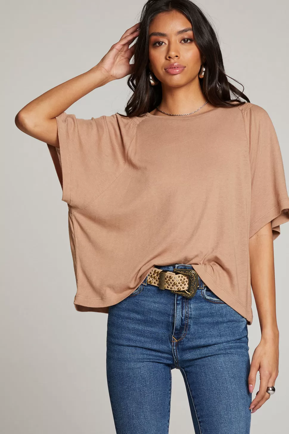 Chaser Brand Sun Warm Taupe Tee Shop