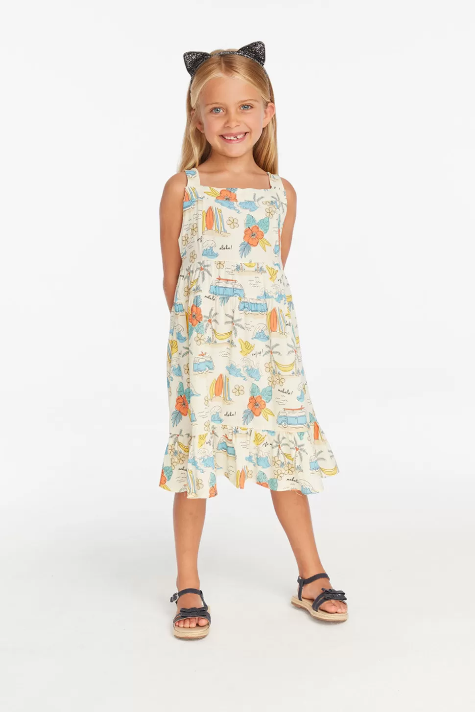 Chaser Brand Surf's Up Girls Dress Hot