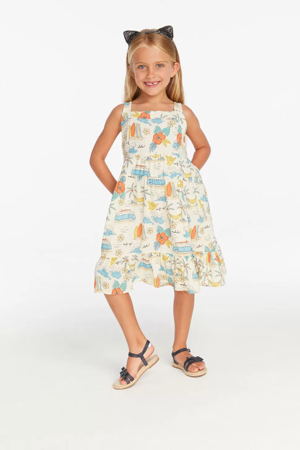 Chaser Brand Surf's Up Girls Dress Hot