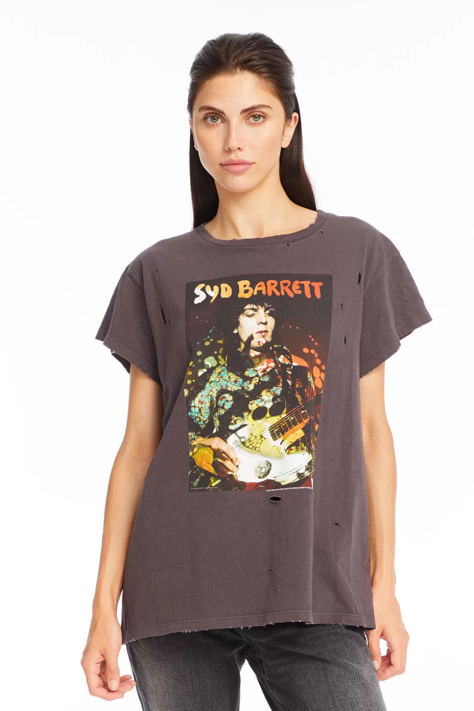 Chaser Brand Syd Barrett - "Syd Psychedelic" Distressed Crew Neck Shop