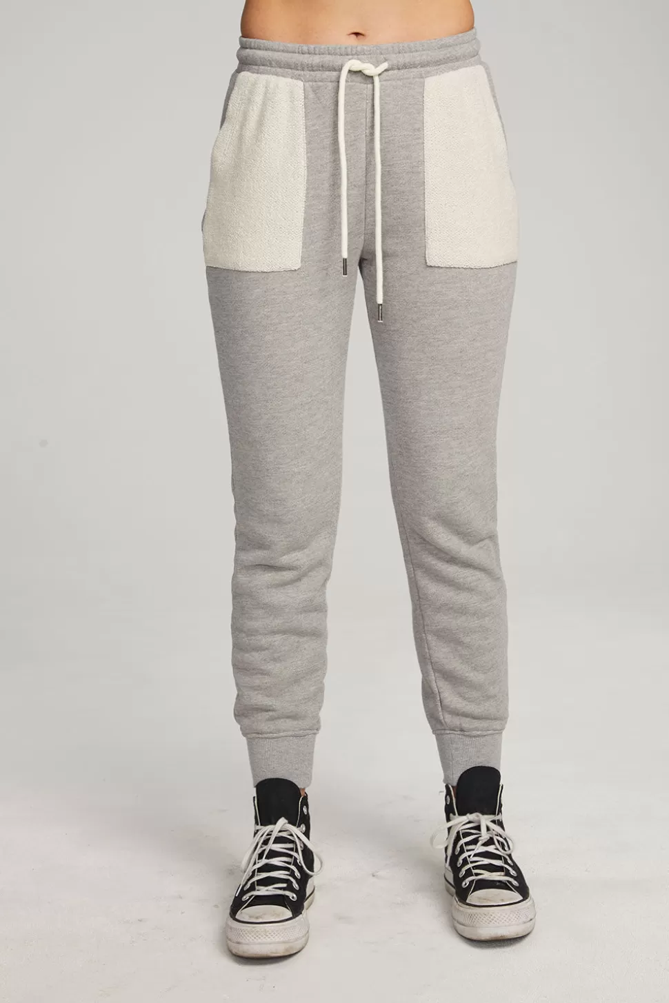 Chaser Brand Tessa Heather Grey Jogger Outlet