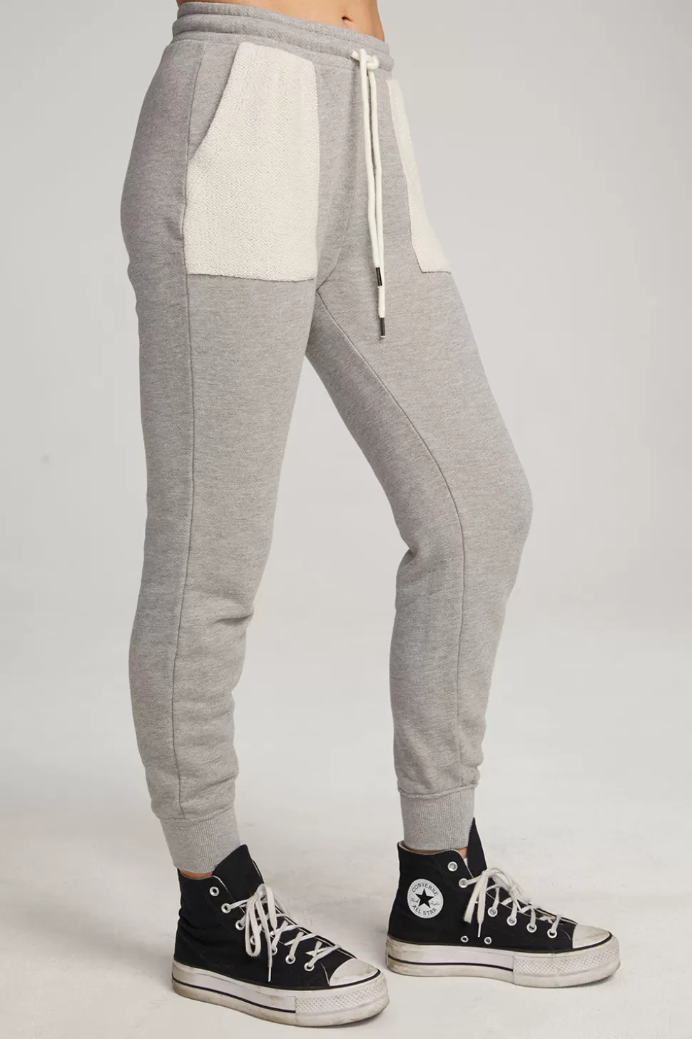 Chaser Brand Tessa Heather Grey Jogger Outlet