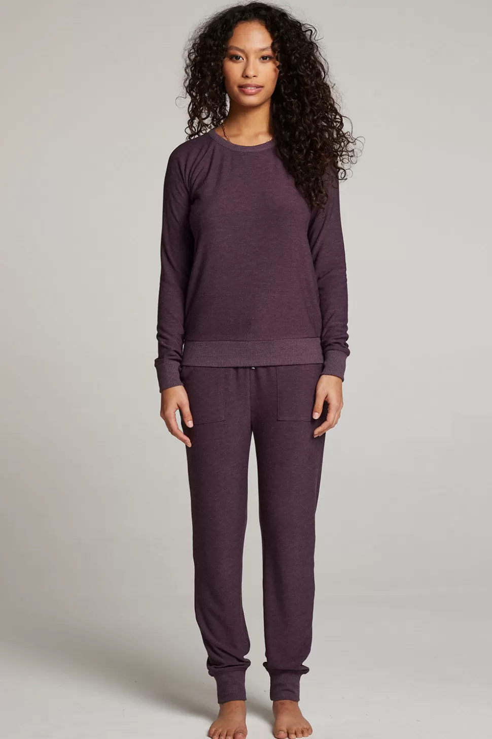 Chaser Brand Tessa Plum Perfect Jogger Discount