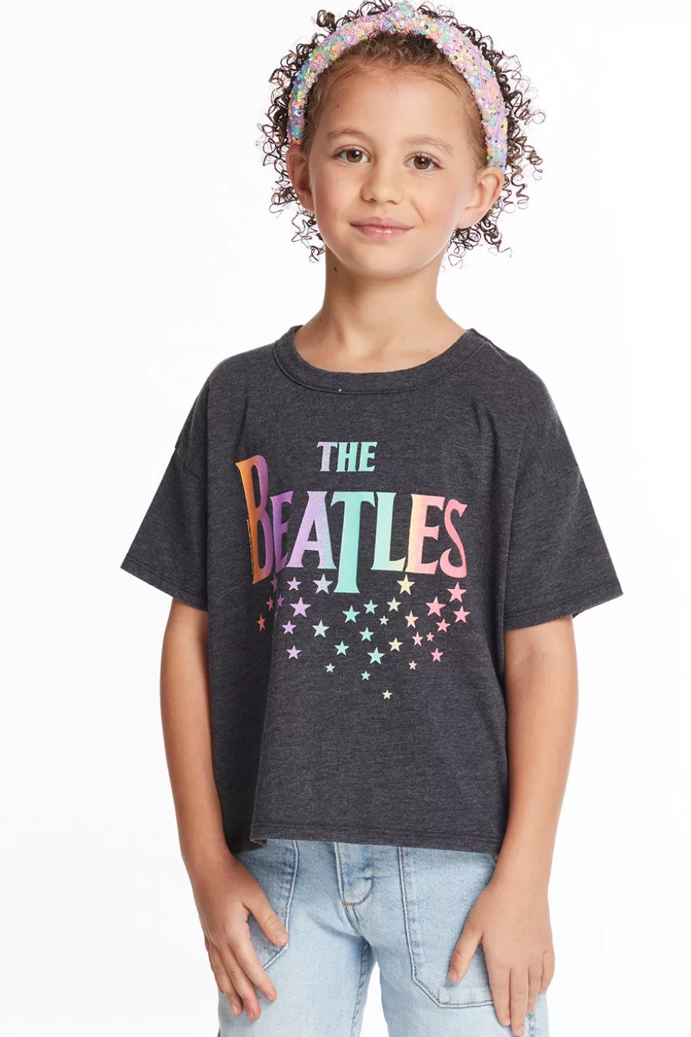 Chaser Brand The Beatles Rainbow Logo Girls Tee Flash Sale