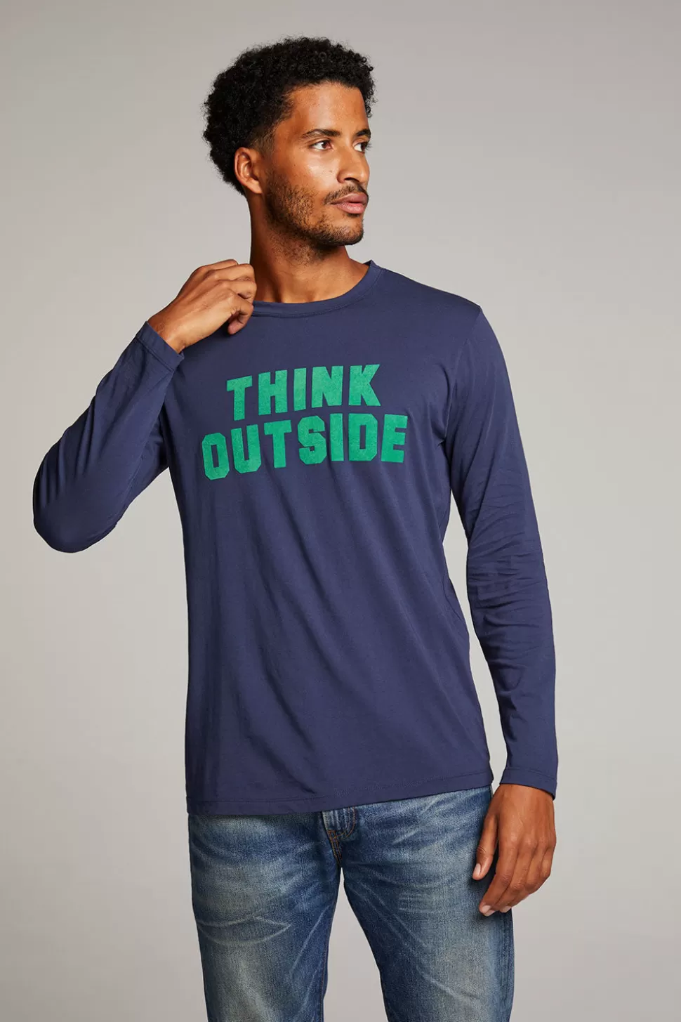 Chaser Brand Think Outside Mens Long Sleeve Cheap